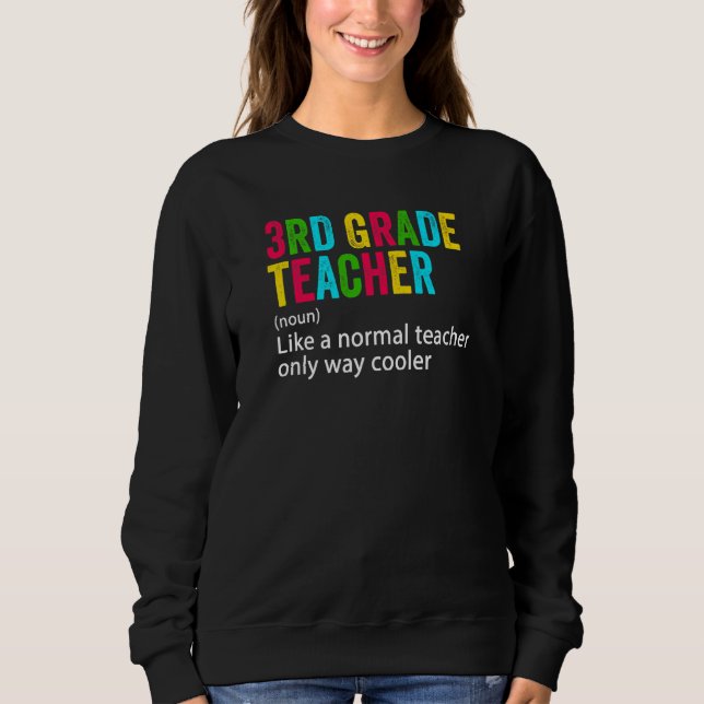 Camiseta Back To School 3rd Grade Teacher Team  Definition (Frente)