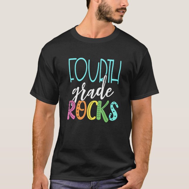 Camiseta Back To School 4th Grade Teacher Team Fourth Grade (Frente)
