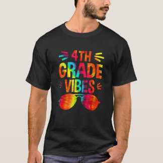 Camiseta Back To School 4th Grade Vibes First Day Teacher