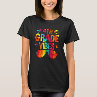 Camiseta Back To School 4th Grade Vibes First Day Teacher