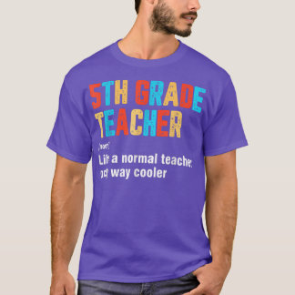 Camiseta Back To School 5th Grade Teacher Team Funny Defini