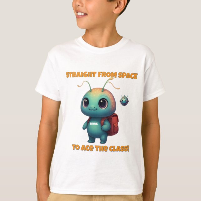 Camiseta Back to School Alien  (Frente)