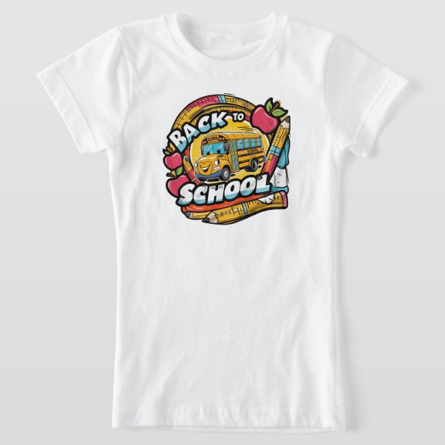 Camiseta Back to School  – Bright & Fun Design (Postura )