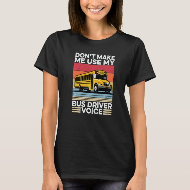 Camiseta Back To School Bus Driver  Rainbow Busman Bus Driv (Frente)
