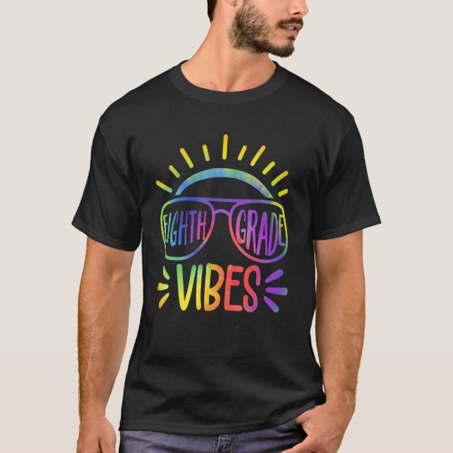 Camiseta Back To School Eighth Grade Vibes Student Teacher  (Frente)