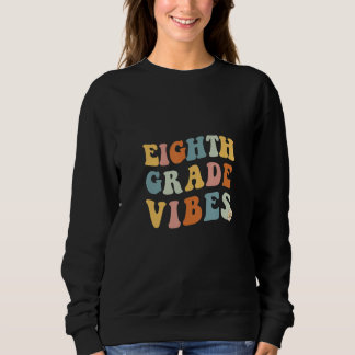 Camiseta Back To School Eighth Grade Vibes Teacher 8th Wome