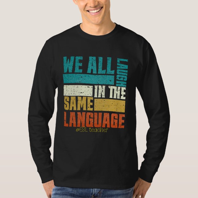 Camiseta Back To School First Day ESL Teacher ESOL Student  (Frente)