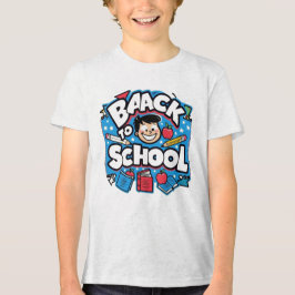 Camiseta Back to School Fun – Colorful Cartoon