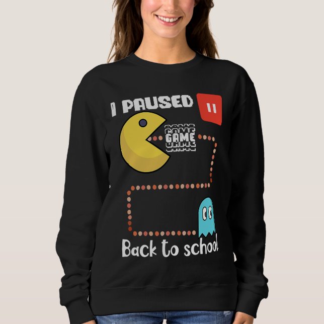 Camiseta Back to school Gamer squad I paused my game (Frente)