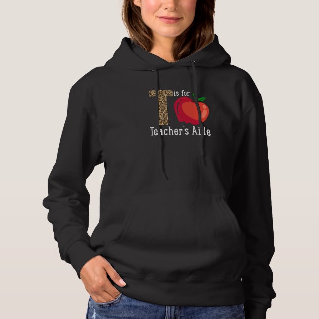 Camiseta Back To School Is for Teacher's Aide   (Frente)