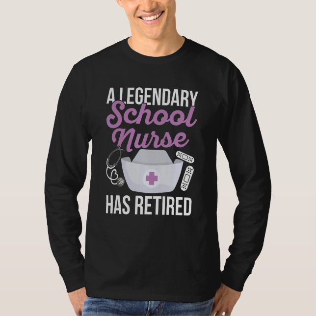 Camiseta Back to School nurse Quote for a Retired School nu (Frente)