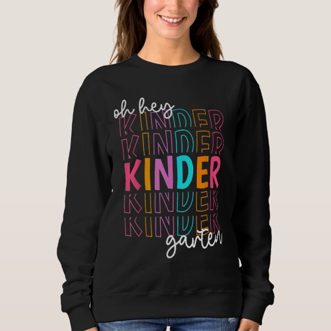 Camiseta Back To School Oh Hey Kindergarten Teachers Women  (Frente)