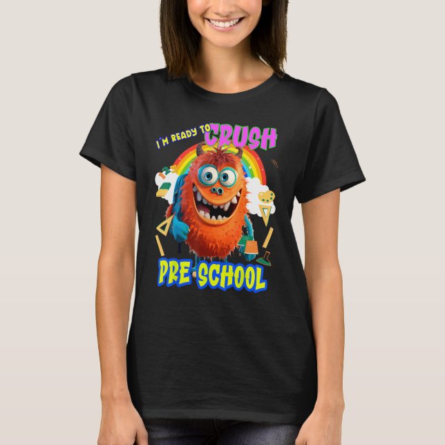 Camiseta Back to School Preschool (Frente)
