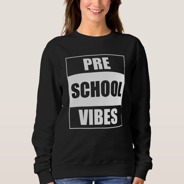 Camiseta Back To School Preschool Vibes (Frente)