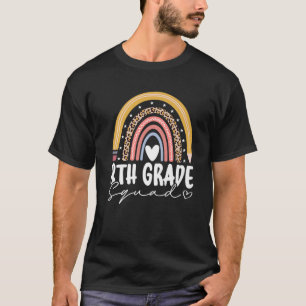 Camiseta Back To School Rainbow 8Th Eighth Grade Squad For