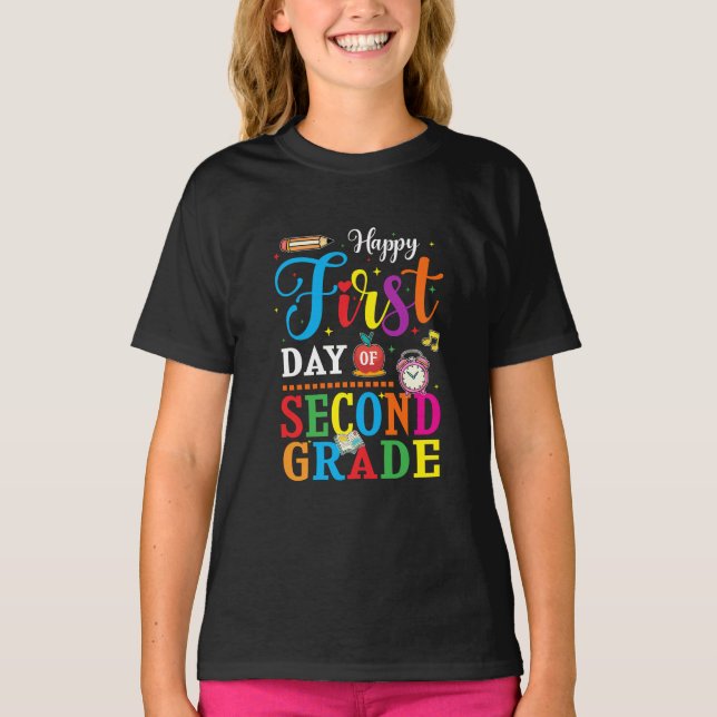 Camiseta Back To School, second grade (Frente)