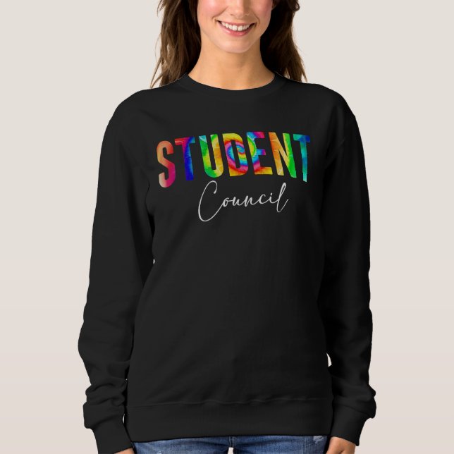 Camiseta Back To School Student Council Retro tie dye (Frente)