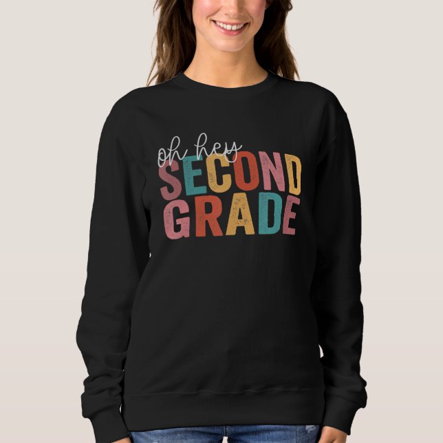 Camiseta Back To School Students Teacher Oh Hey 2nd Second  (Frente)