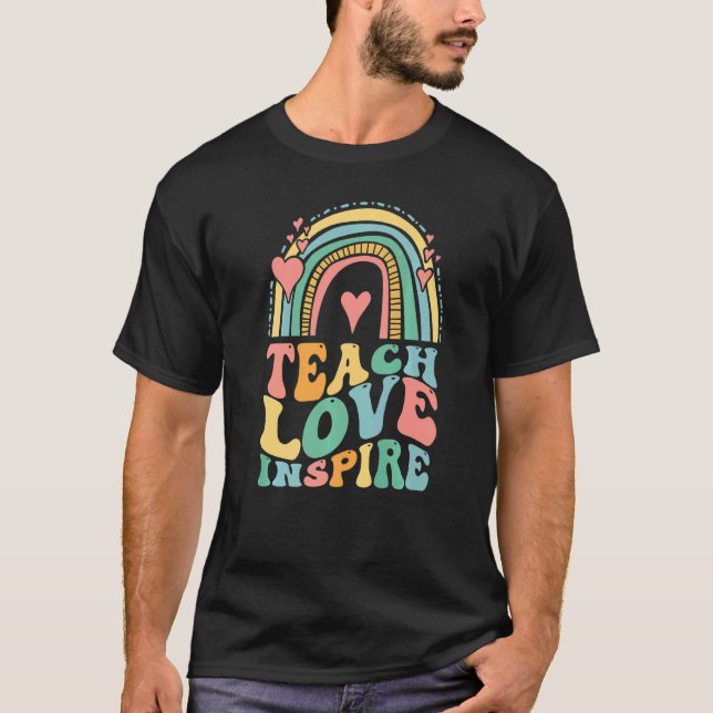 Camiseta Back to School Teacher Appreciation Inspirational  (Frente)