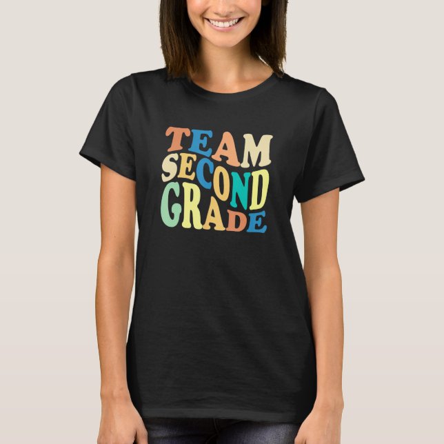Camiseta Back To School Team Second Grade 2nd Grade Teacher (Frente)