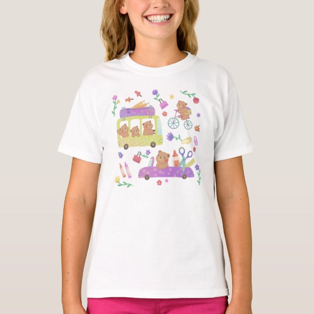 Camiseta Back to School: Teddy's Ready for School (Frente)