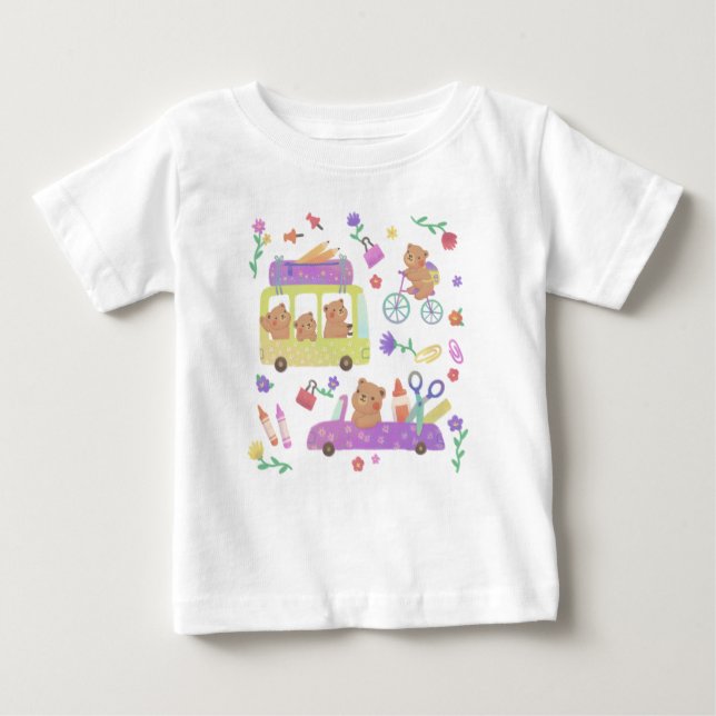 Camiseta Back to School: Teddy's Ready for School (Frente)