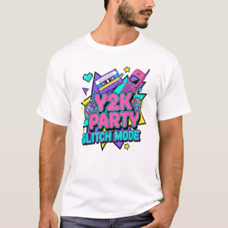 Camiseta Back to The 2000s Retro Design Vintage Theme Party