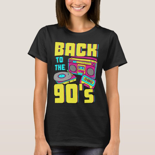 Camiseta Back To The 90s costume theme party 90s outfit ret (Frente)