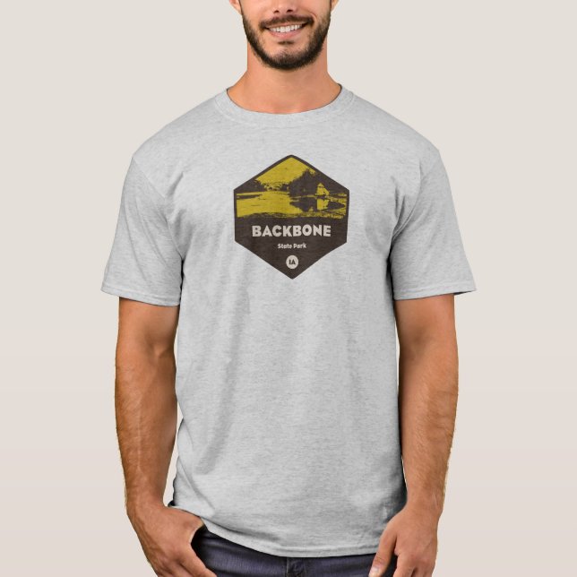 Camiseta Backbone State Park Iowa (Frente)
