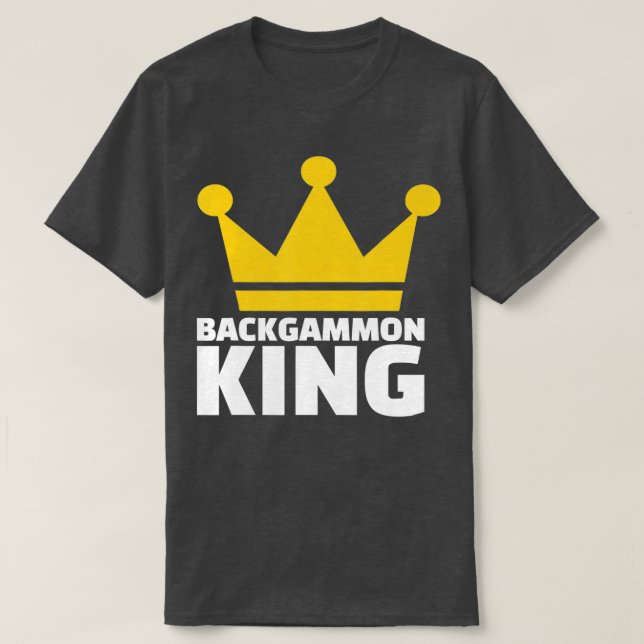 Camiseta Backgammon King  (Frente do Design)