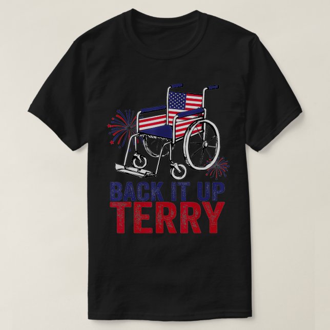 Camiseta BackItUpTerryPutItInReverseFunny4thOfJulhoUsFlag (Frente do Design)