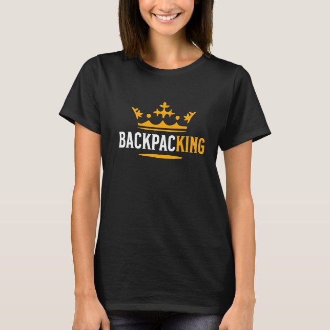 Camiseta Backpack do BackpacKing da Imagem do Backpack T (Frente)