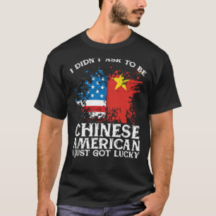 Camiseta BackprinEu não pedi para ser chinês americano Eu s