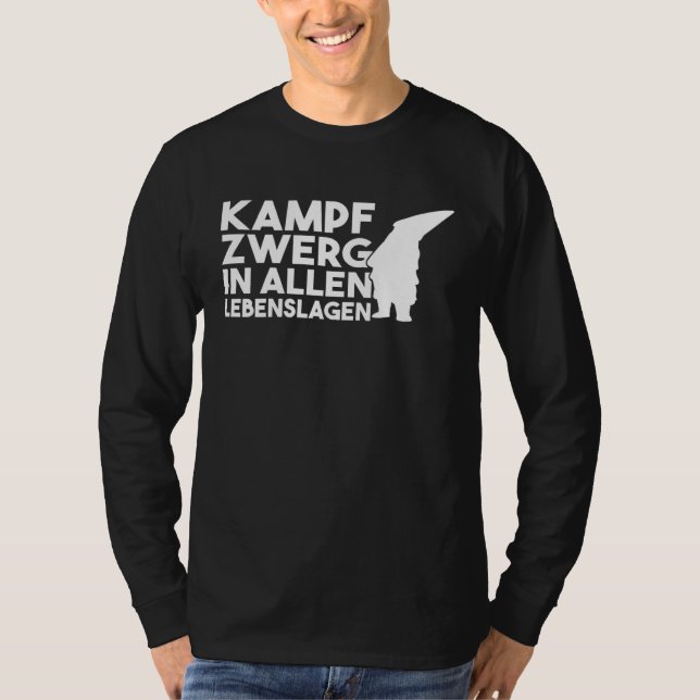 Camiseta Backprint battle dwarf in all walks of life dwarf  (Frente)