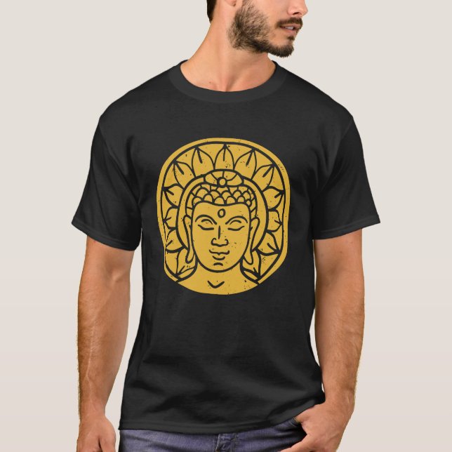 Camiseta Backprint Buddha Head Spiritual Chi (Frente)