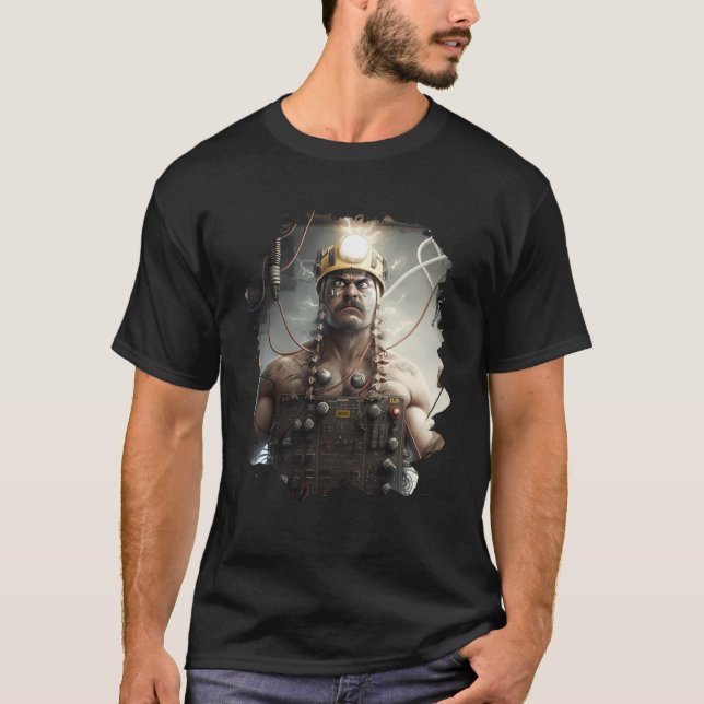 Camiseta Backprint  electrician and electronics engineer  1 (Frente)