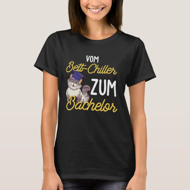 Camiseta Backprint from Bed Chiller to Bachelor Student Gra (Frente)