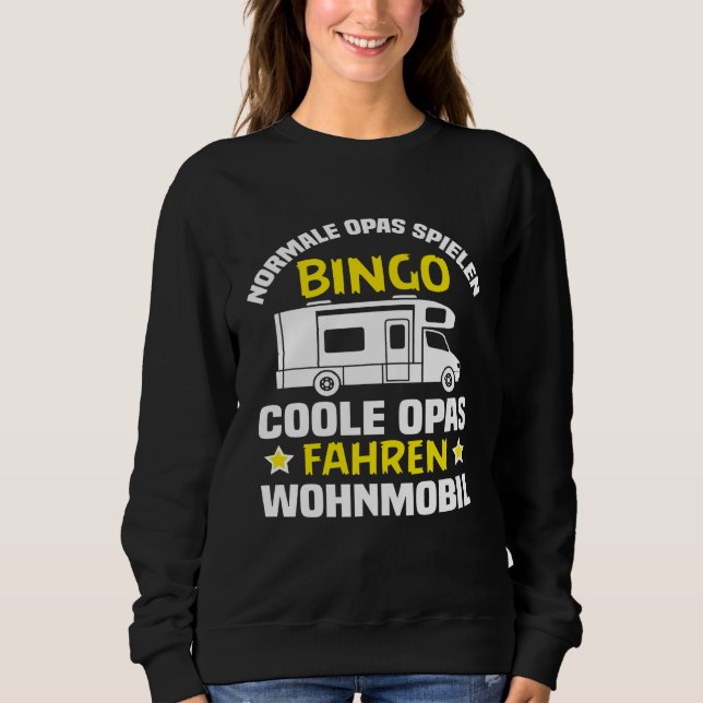 Camiseta Backprint grandpas play bingo cool grandpas drivin (Frente)