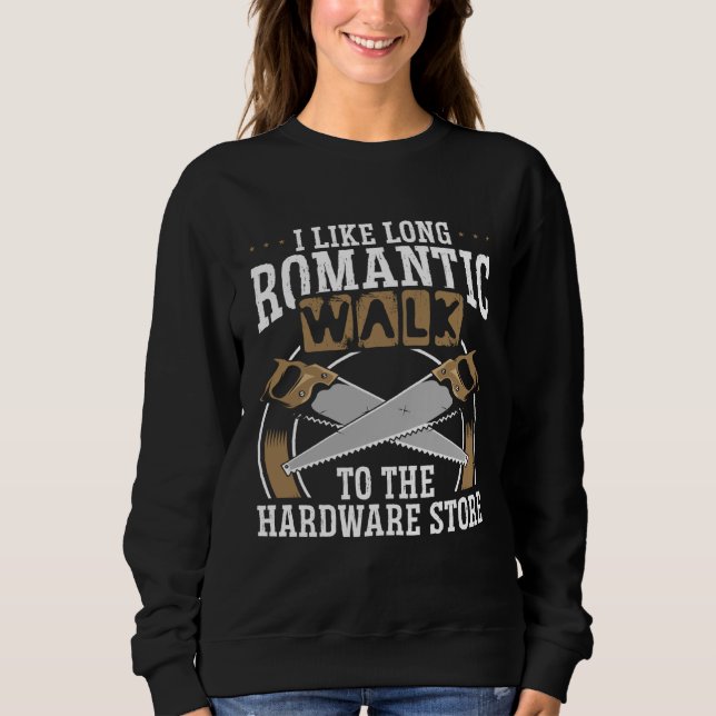 Camiseta Backprint I Like Long Romantic Walks To The Hardwa (Frente)