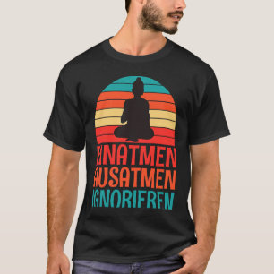 Camiseta Backprint Inspiração Exalar Ignorar Estátua de Bud