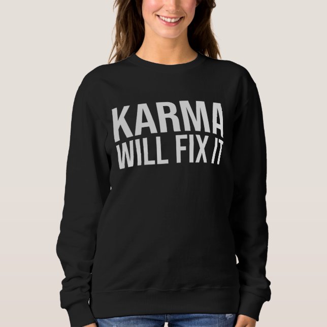 Camiseta Backprint Karma wants to fix it Destiny Karma neve (Frente)