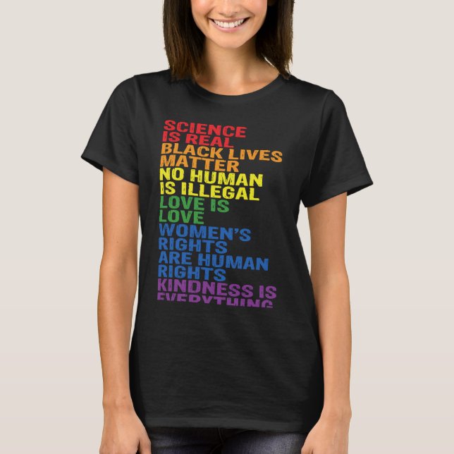 Camiseta Backprint Kindness is everything LGBTQ+ Pride (Frente)