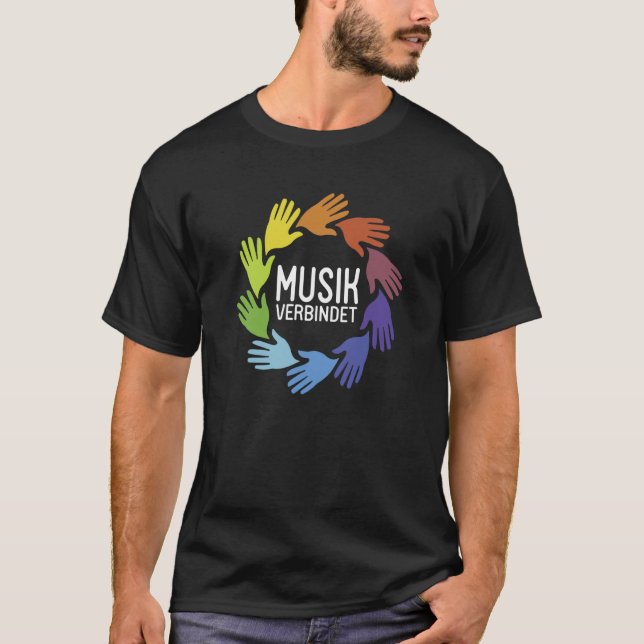 Camiseta Backprint Music connects (Frente)