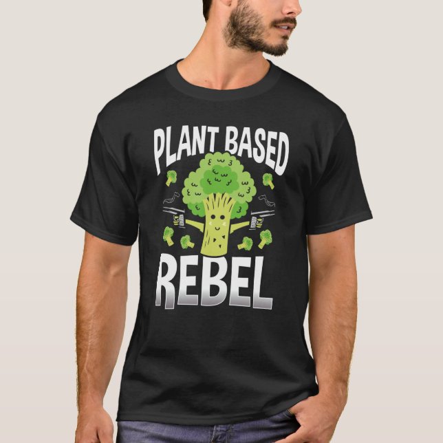 Camiseta Backprint Plant Based Rebel Veganism (Frente)