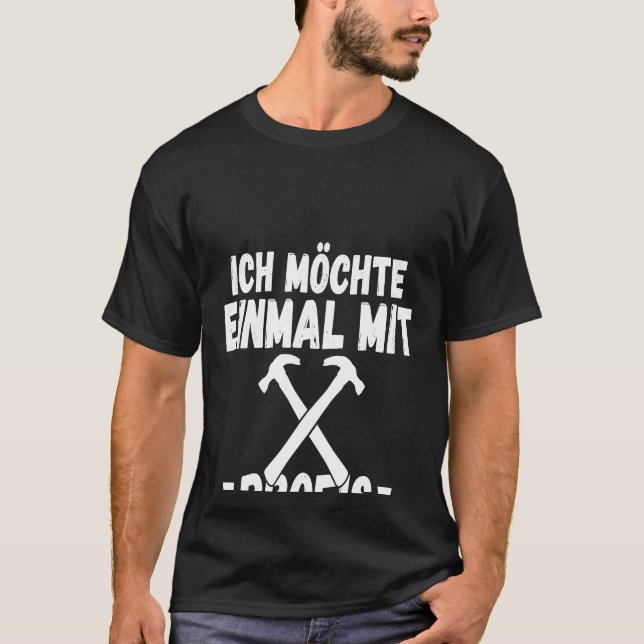Camiseta Backprint que gostaria de trabalhar com profission (Frente)