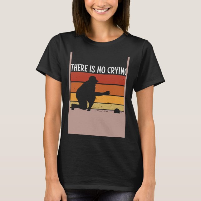 Camiseta Backprint There S No Crying In Bocce Ball (Frente)