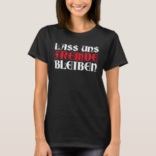 Camiseta Backprint Vamos ficar estranhos humor negro