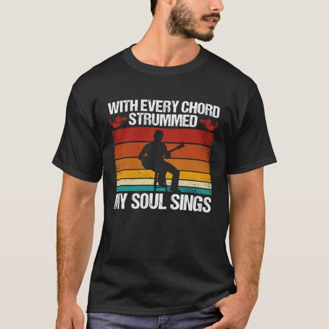 Camiseta Backprint With Every Chord Strummed  My Soul Sings (Frente)