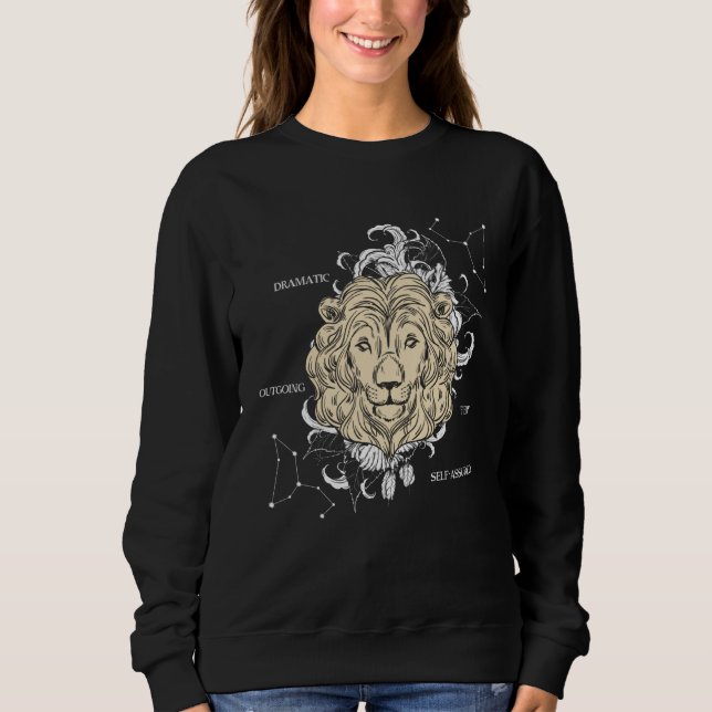 Camiseta Backprint Zodiac Sign Leo (Frente)