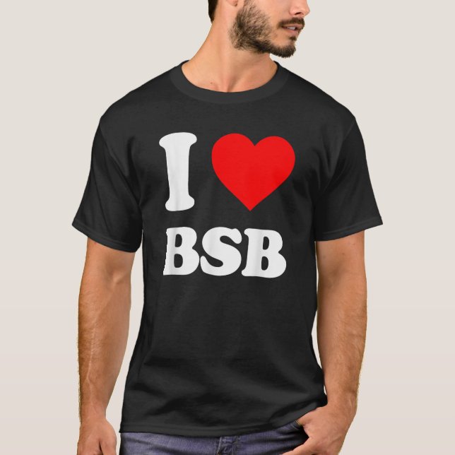 Camiseta Backstreet Boys I Heart BSB (Frente)